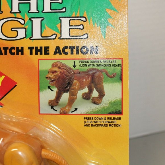 Boley Toys Vintage Lion King Of The Jungle Boley Toy Press Button